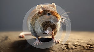 Small Brown Mouse In Caras Ionut Style Rendered In Unreal Engine
