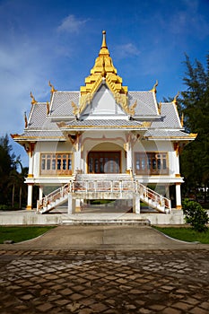 Small Buddhist temple. Surin, Thailand photo