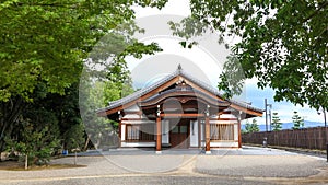 Small Buddhist temple at Toshodai-ji temple built in 8th century.