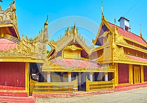 The small building in Mandalay Palace, Myanmar