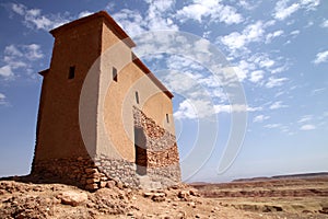 Small building on top of Ait Benhaddou