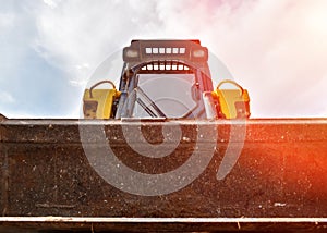 Small bulldozer does the work