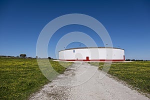 Small bullring in mourao portugal photo