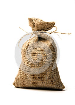 Small burlap sack