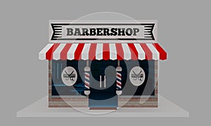 Small business: Barber shop front