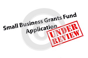 Small Business Grants Fund Application Under Review