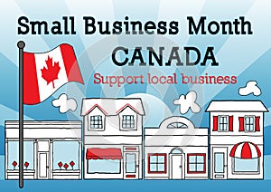 Small Business Month Canada, Blue