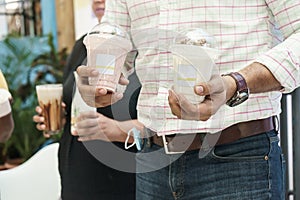 Small business owners showcasing their products during a morning talk show