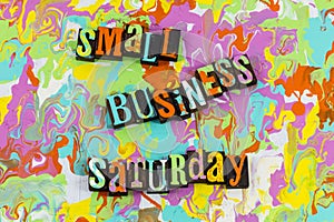 Small business saturday sale sign notice