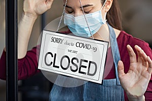 Small business in shutdown for covid-19