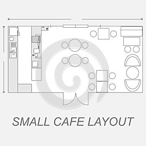 Small Cafe Layout photo