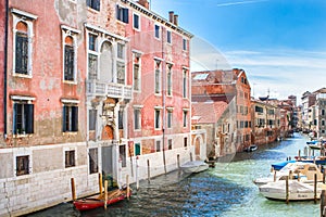 Small canal in the east side of Venise