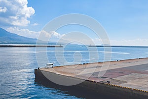 Small car at Kagoshima port