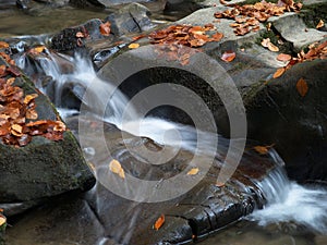 Small cascade waterfall