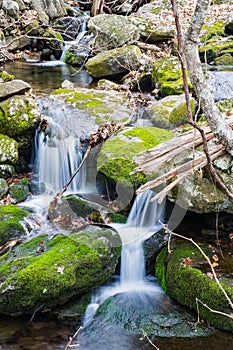 Small Cascading Stream in the Blue Ridge Mountains