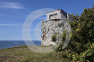 Small castle on the seacoast