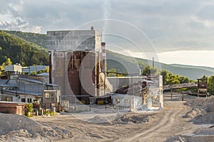 Small cement factory