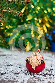 Small ceramic santa claus