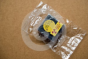 Small Cesium Radioactive in the Plastic package