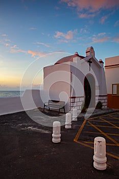 Small chapel on the coast in  Puerto de la Cruz,Tenerife, Spain