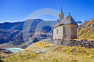 Small chapel on Grossglockner Hochalpenstrasse