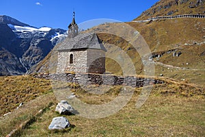 Small chapel on Grossglockner Hochalpenstrasse