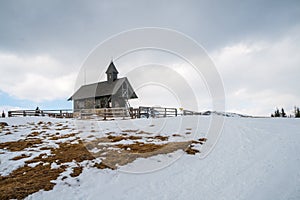 Small chapel at the mountains