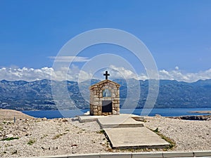 small chapel on pag island