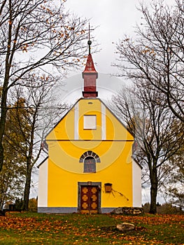 Small Chapel of Saint John of Nepomuk, or John Nepomucene, at Zubri, Trhova Kamenice, Czech Republic