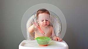 A Small Child Eating