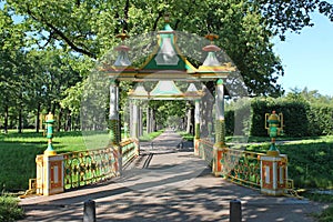Small Chinese Bridge. Alexandrovsky Park. Pushkin City. photo