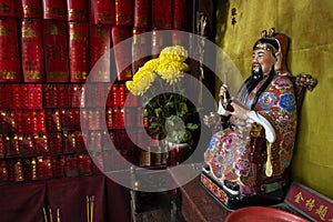 Small chinese traditional shrine in a-ma temple macau china