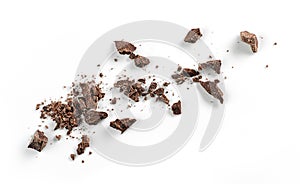 Small chocolate crumbs photo