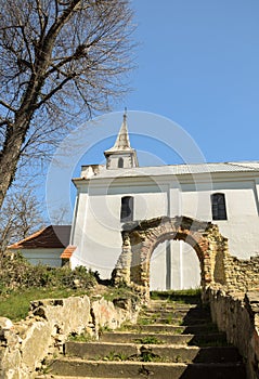 Small church with baroque portal