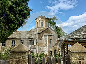 A small church in the Byzantine style on Mount Athos