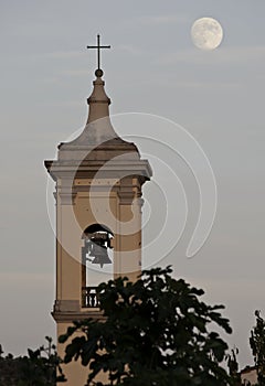 Small church with campanile