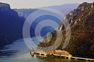 Small church in the danube gorge,romania