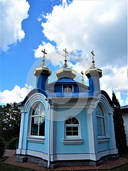 A small church on the edge of town