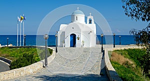 Small church by the golden coast hotel in protaras,cyprus