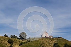 Small church on a hill