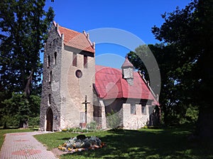 Small church in Poland, Pieszcz village photo
