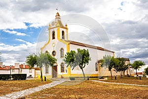 Small church in the Portuguese village of Flor Da Rosa photo