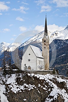 Small church in Scuol