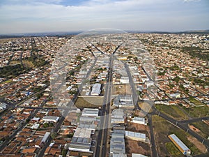 Small cities in South America, city of Botucatu in the state of Sao Paulo, Brazil