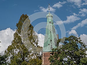 The small city of raesfeld and the old castle