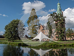 The small city of raesfeld and the old castle