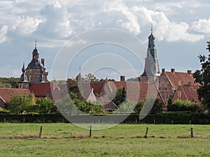 The small city of raesfeld and the old castle