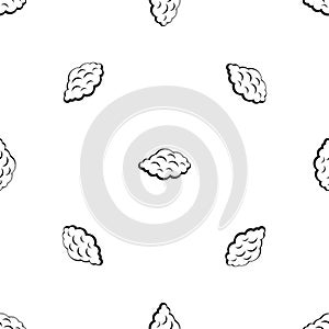 Small cloud pattern seamless black