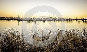 Small Coastal Village On The Lakes