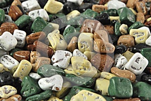 Small colored candies